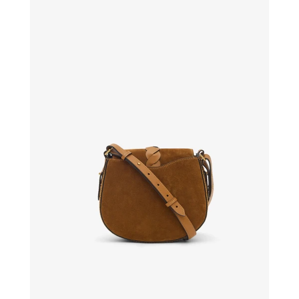Isabel Marant Altay Small Suede Bag in Cognac | Shoulder & Crossbody Bags | Coveti