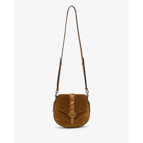 Isabel Marant Altay Small Suede Bag in Cognac | Shoulder & Crossbody Bags | Coveti