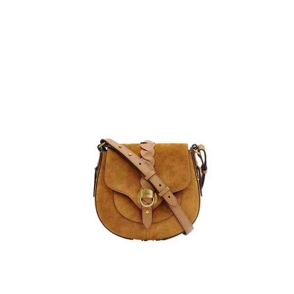 Altay Small Suede Bag in Cognac