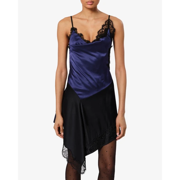 Isabel Marant Anazia Silk Dress in Midnight | Mini Dresses | Coveti