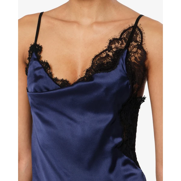 Isabel Marant Anazia Silk Dress in Midnight | Mini Dresses | Coveti
