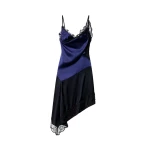 Isabel Marant Anazia Silk Dress in Midnight | Women | Coveti