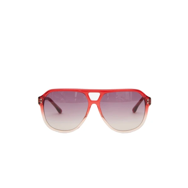 Isabel Marant Aneya Sunglasses in Shaded Red and Pink Shaded | Women | Coveti