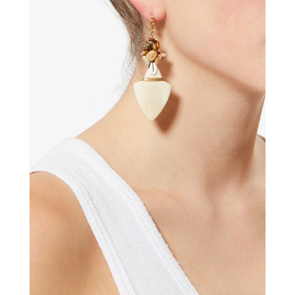 Isabel Marant Anna Earrings in Ecru | Earrings | Coveti