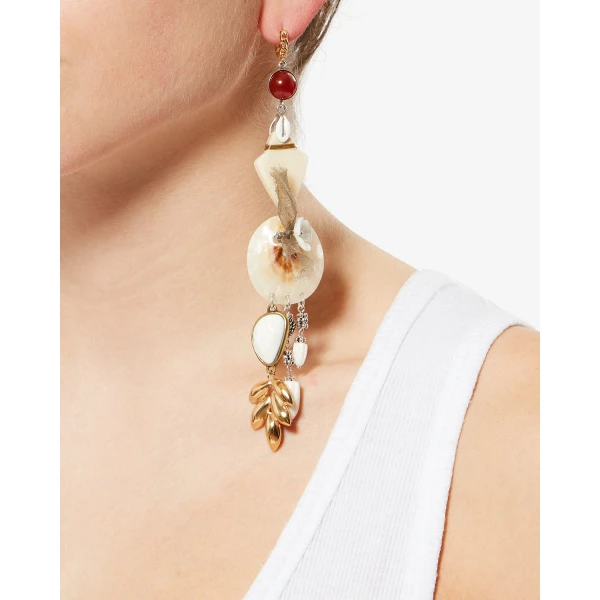 Isabel Marant Anna Earrings in Ecru | Earrings | Coveti