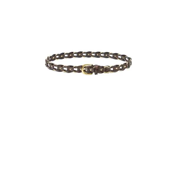Isabel Marant Bali Leather Belt in Mocha | Women | Coveti