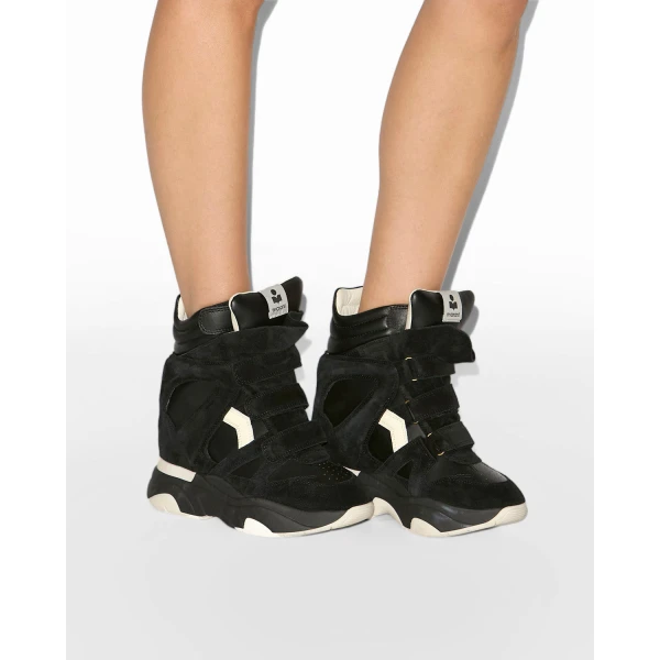 Isabel Marant Balskee Sneakers in Black | Sneakers | Coveti