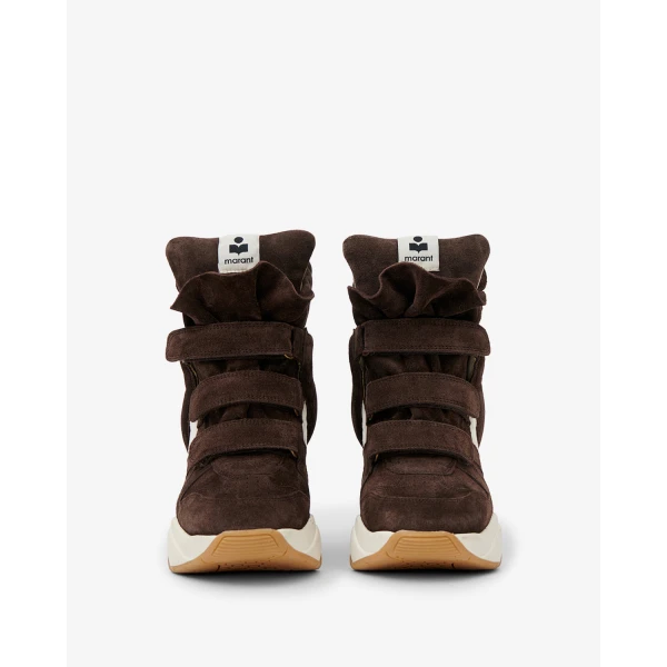 Isabel Marant Balskee Sneakers in Chocolate and Milky White | Sneakers | Coveti