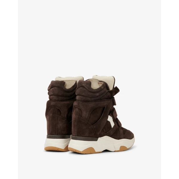 Isabel Marant Balskee Sneakers in Chocolate and Milky White | Sneakers | Coveti