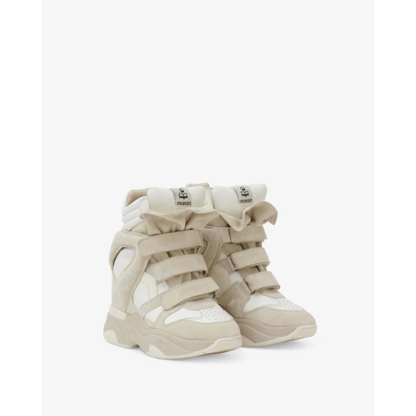 Isabel Marant Balskee Sneakers in White | Sneakers | Coveti