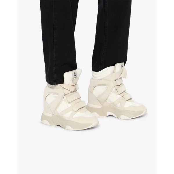 Isabel Marant Balskee Sneakers in White | Sneakers | Coveti