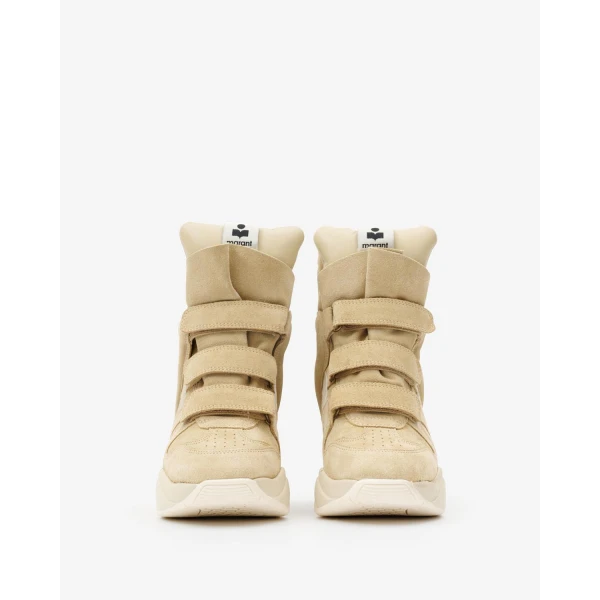 Isabel Marant Balskee Suede Sneakers in Beige | Sneakers | Coveti