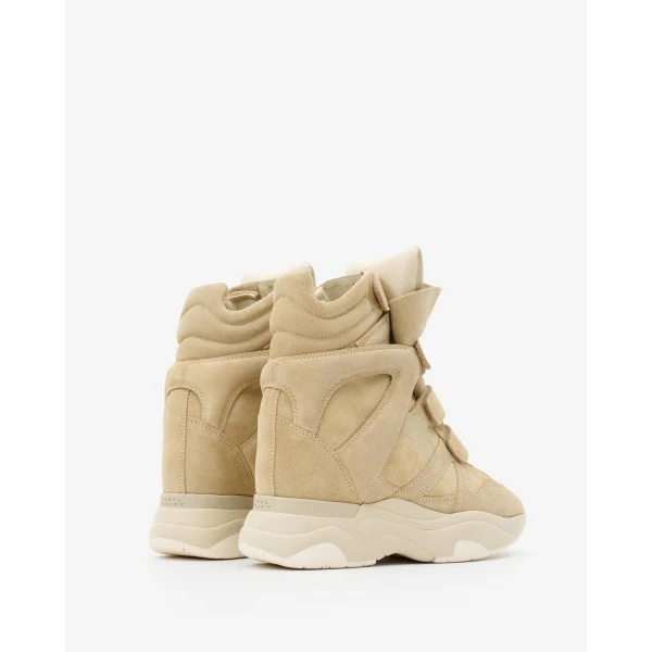 Isabel Marant Balskee Suede Sneakers in Beige | Sneakers | Coveti