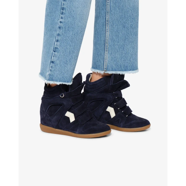 Isabel Marant Bekett Ring Sneakers in Dark Blue | Sneakers | Coveti