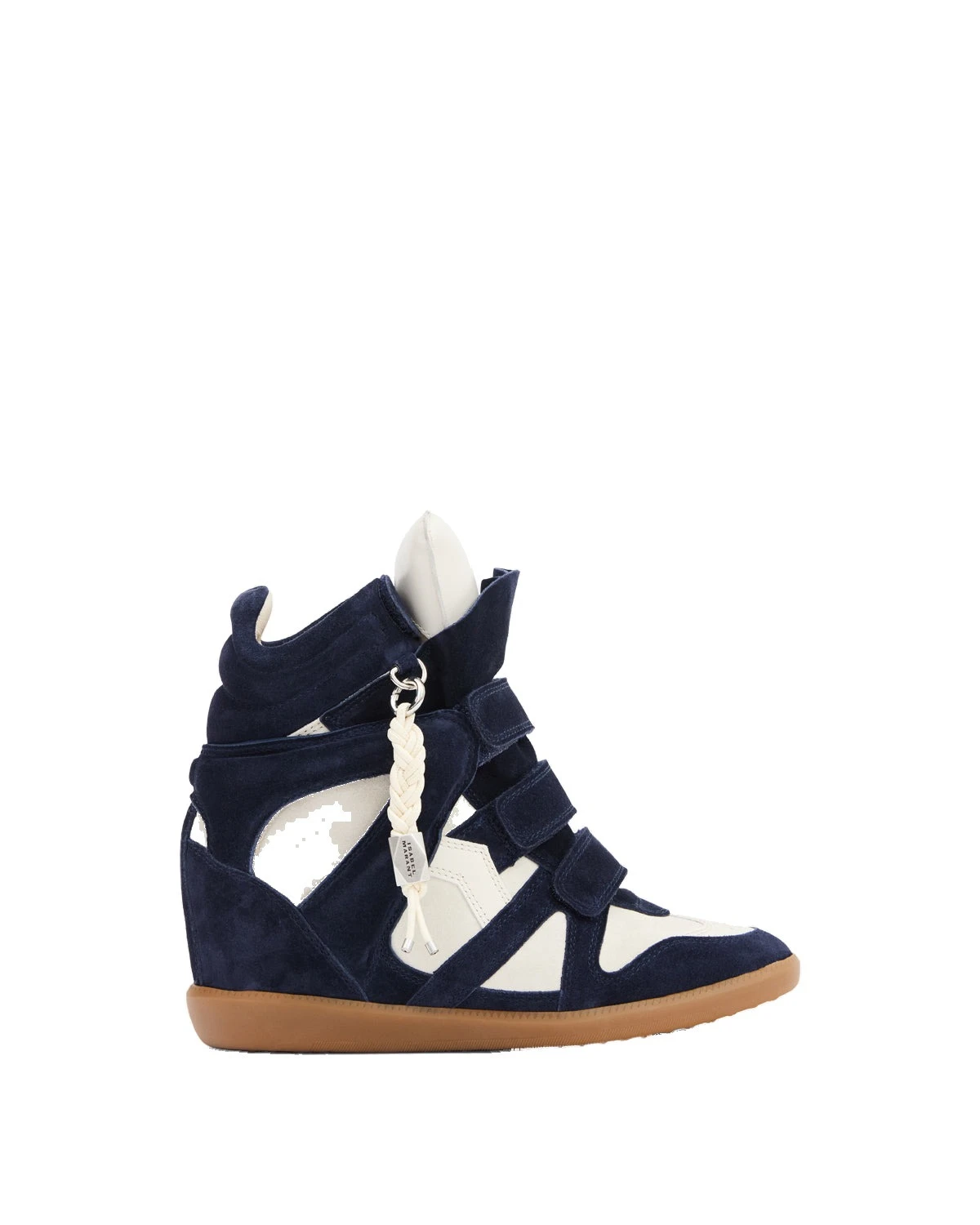 Isabel Marant Bekett Ring Sneakers in Navy and Ecru Isabel Marant Bekett Ring Sneakers in Navy and Ecru | Women | Coveti