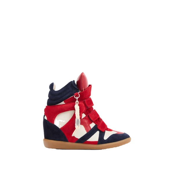 Bekett Ring Sneakers in Red and Navy
