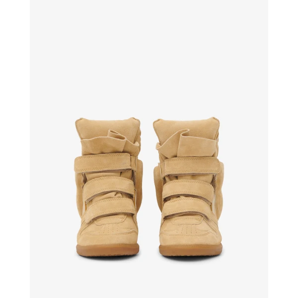 Isabel Marant Bekett Sneakers in Beige and Golden Yellow | Sneakers | Coveti