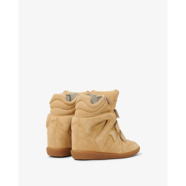 Isabel Marant Bekett Sneakers in Beige and Golden Yellow | Sneakers | Coveti