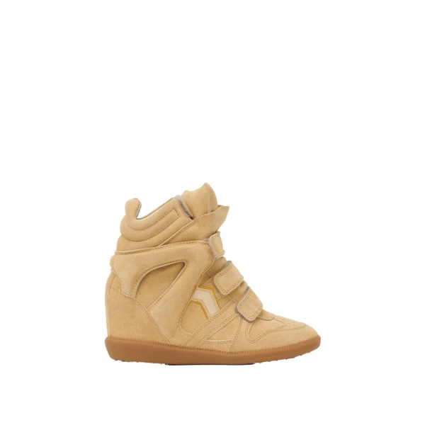 Isabel Marant Bekett Sneakers in Beige and Golden Yellow | Women | Coveti