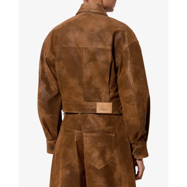 Isabel Marant Belma Jacket in Brown | Jackets | Coveti