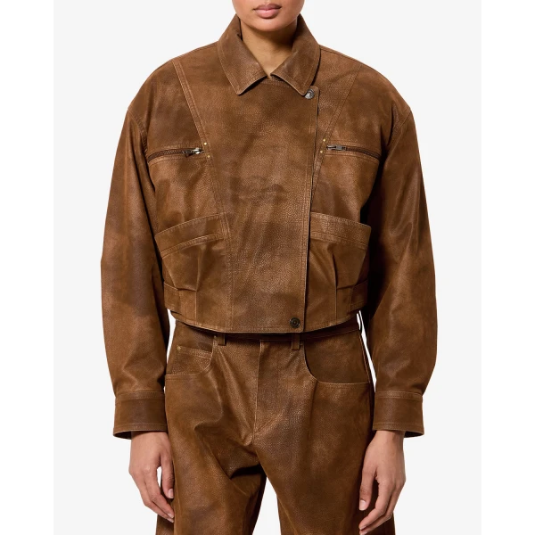 Isabel Marant Belma Jacket in Brown | Jackets | Coveti