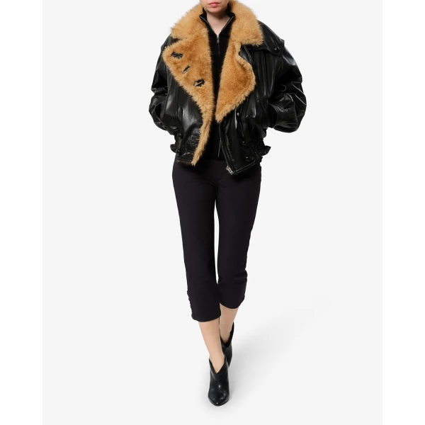 Isabel Marant Berna Pants in Black | Wide leg pants | Coveti