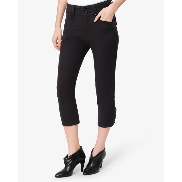 Isabel Marant Berna Pants in Black | Wide leg pants | Coveti