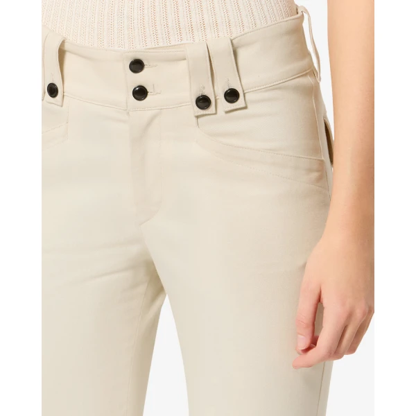 Isabel Marant Berna Pants in Ecru | Wide leg pants | Coveti