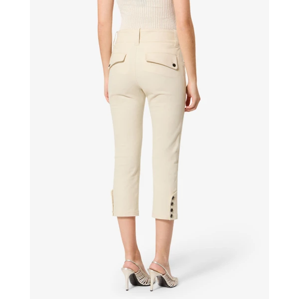 Isabel Marant Berna Pants in Ecru | Wide leg pants | Coveti