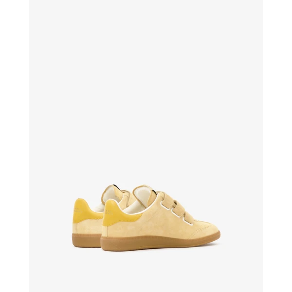 Isabel Marant Beth Sneakers in Beige and Golden Yellow | Sneakers | Coveti