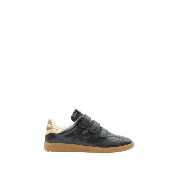 Isabel Marant Beth Sneakers in Black and Sahara | Women | Coveti