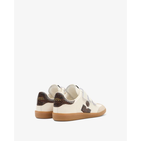 Isabel Marant Beth Sneakers in Chalk and Mocha | Sneakers | Coveti