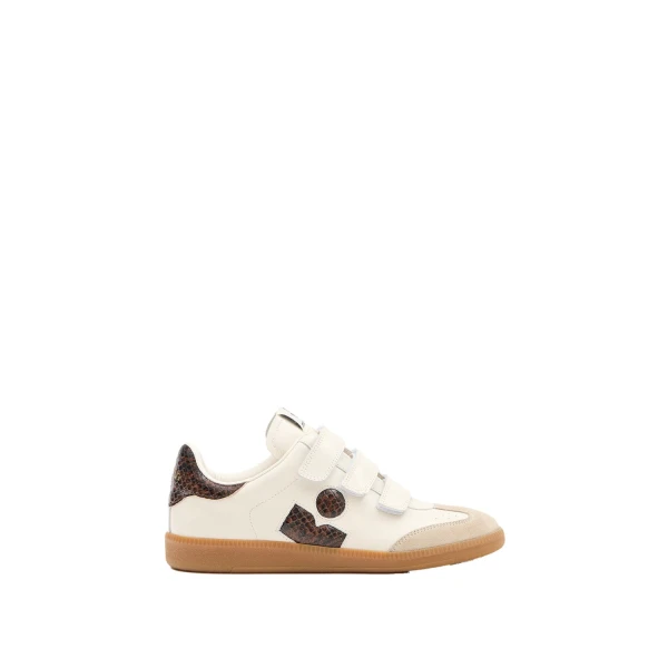 Isabel Marant Beth Sneakers in Chalk and Mocha | Women | Coveti