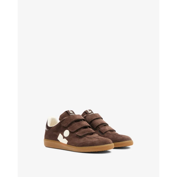 Isabel Marant Beth Sneakers in Chocolate and Milky White | Sneakers | Coveti