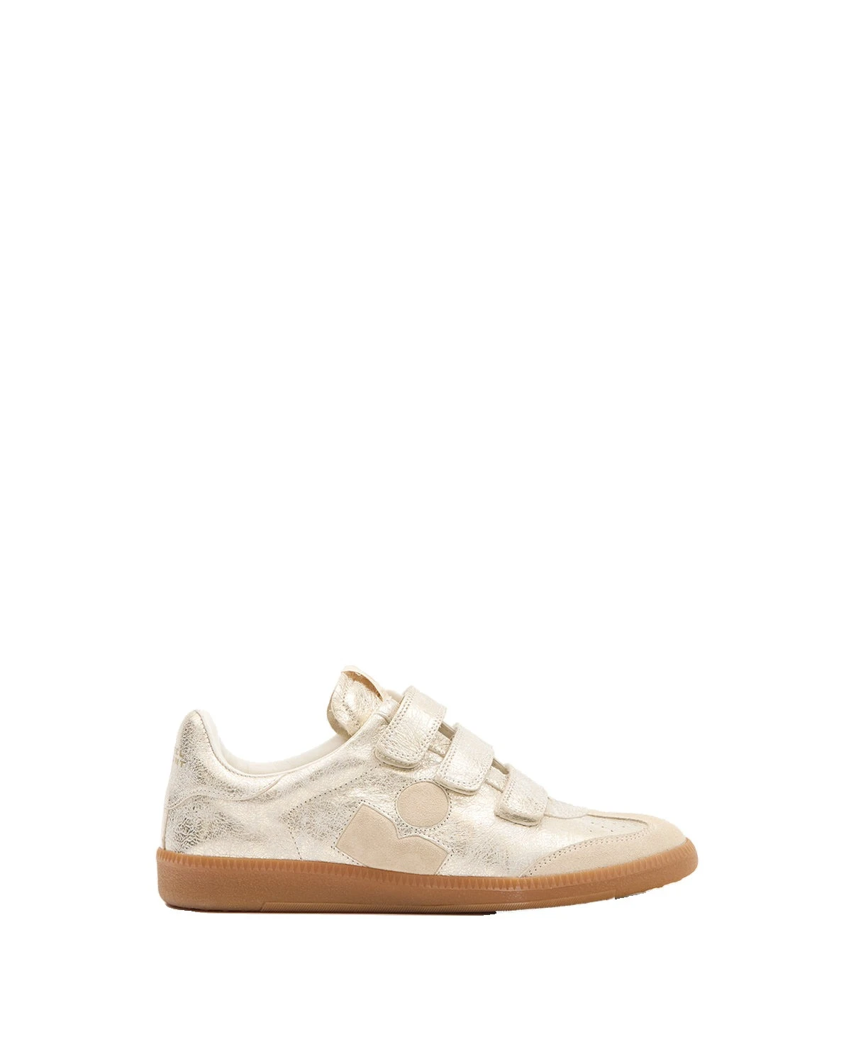Isabel Marant Beth Sneakers in Light Gold and Light Blue Isabel Marant Beth Sneakers in Light Gold and Light Blue | Women | Coveti