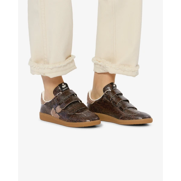 Isabel Marant Beth Sneakers in Mocha and Chestnut | Sneakers | Coveti