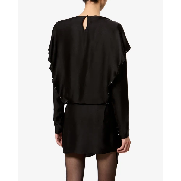 Isabel Marant Blissa Dress in Black | Mini Dresses | Coveti