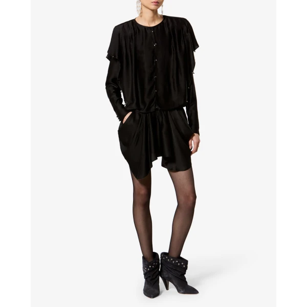 Isabel Marant Blissa Dress in Black | Mini Dresses | Coveti