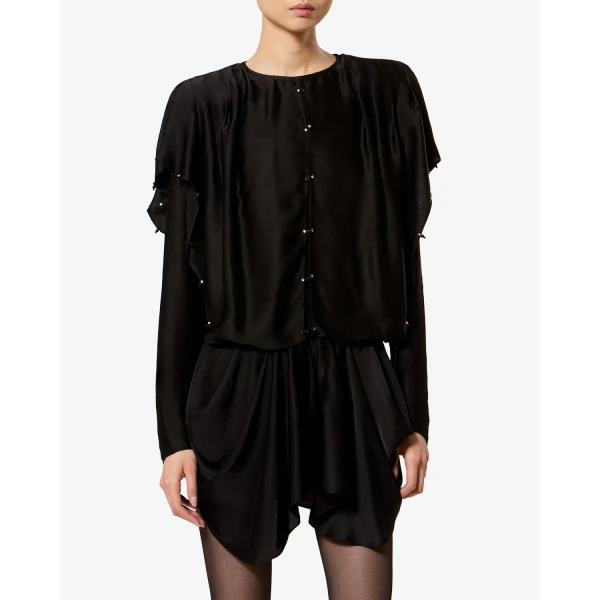 Isabel Marant Blissa Dress in Black | Mini Dresses | Coveti
