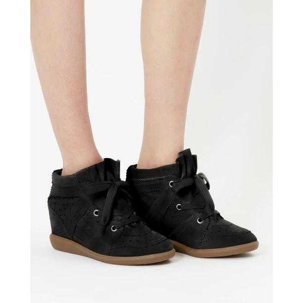Isabel Marant Bobby Sneakers in Black | Sneakers | Coveti