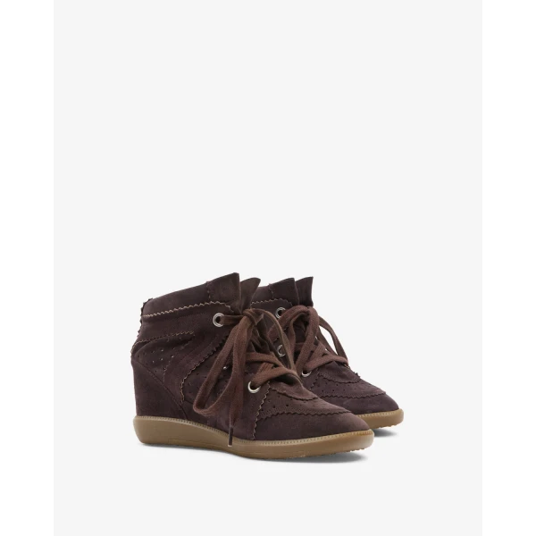 Isabel Marant Bobby Sneakers in Chocolate | Sneakers | Coveti