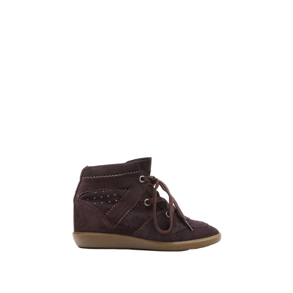 Isabel Marant Bobby Sneakers in Chocolate | Women | Coveti