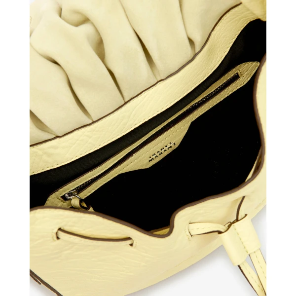 Isabel Marant Bolton Bag in Grained Leather, Butter | Shoulder & Crossbody Bags | Coveti