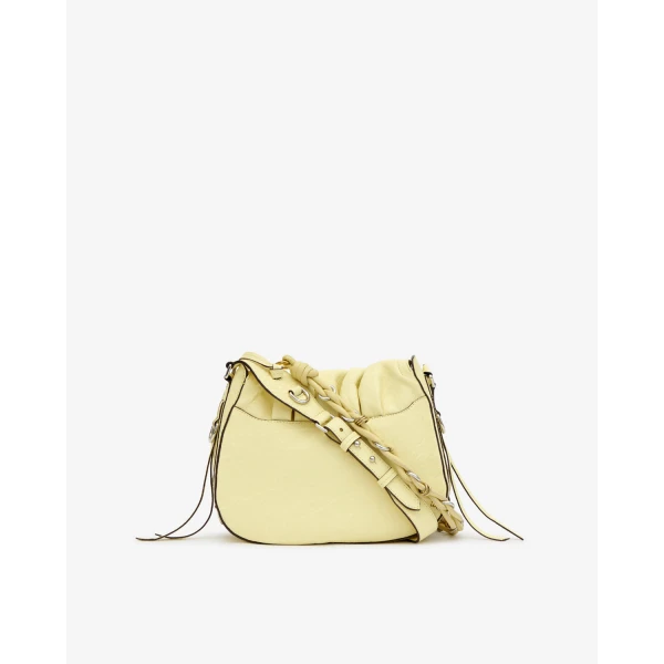 Isabel Marant Bolton Bag in Grained Leather, Butter | Shoulder & Crossbody Bags | Coveti