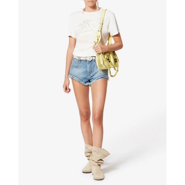 Isabel Marant Bolton Bag in Grained Leather, Butter | Shoulder & Crossbody Bags | Coveti