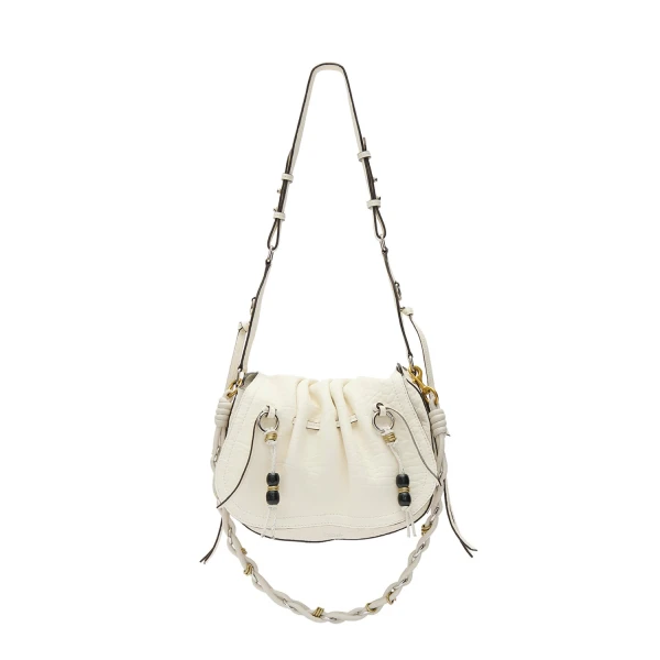 Isabel Marant Bolton Bag in Grained Leather, Chalk | Women | Coveti