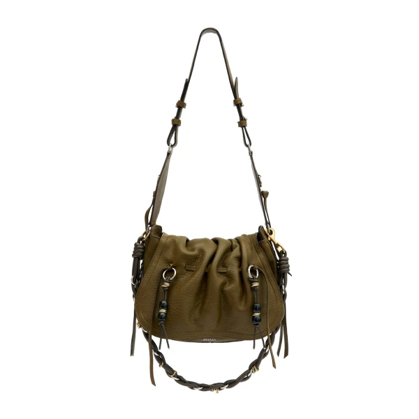 Isabel Marant Bolton Bag in Grained Leather, Khaki | Women | Coveti