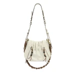 Isabel Marant Bolton Bag in Suede Leather, Chalk | Women | Coveti