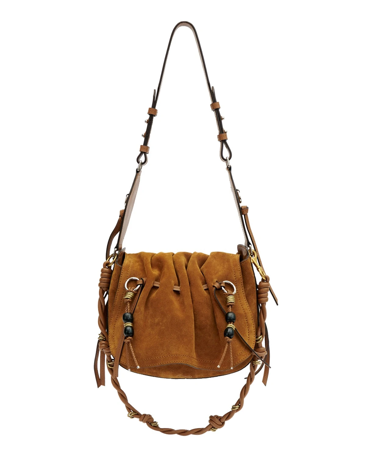 Isabel Marant Bolton Bag in Suede Leather, Cognac Isabel Marant Bolton Bag in Suede Leather, Cognac | Women | Coveti