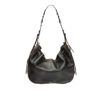 Isabel Marant Bolton Hobo Bag in Leather, Vintage Brown | Women | Coveti